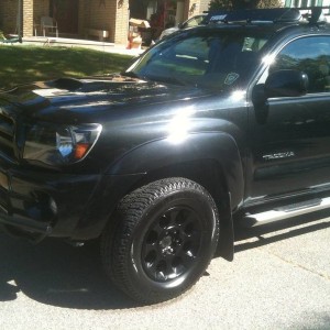 Black powder coat FJ wheels