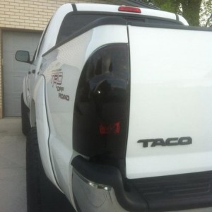 Smoked the tail lights