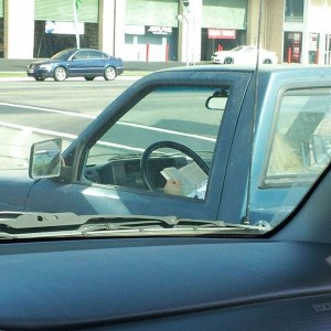 really? while driving