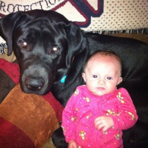My daughter and her big man.