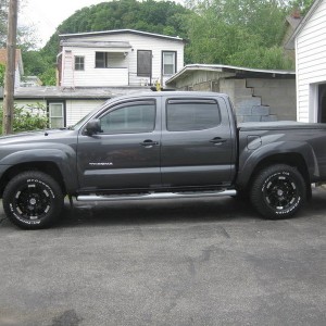 At home after adding new rims