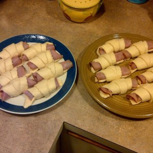 My contribution to tomorrows Pot-Luck Breakfast... Honey Ham & cheese c