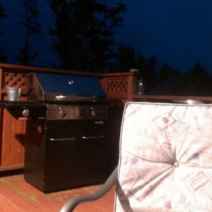Beautiful night for a BBQ. Sent from the Great White North