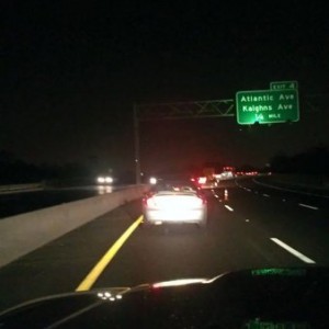Only in nj. Bumper to bumper traffic