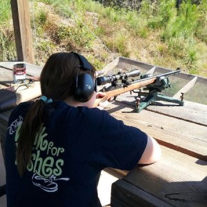 Girlfriend's first time shooting