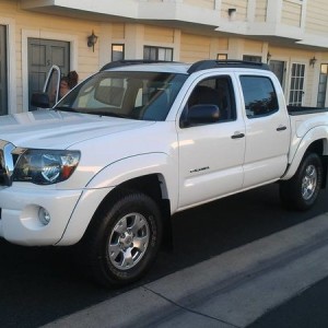 white 2010 DCSB Prerunner SR5/TRD