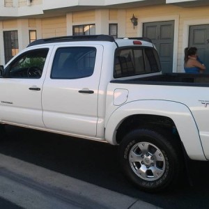 white 2010 DCSB Prerunner SR5/TRD