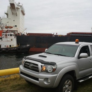 Truck at work