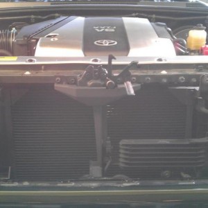 relocated horns & painted radiator