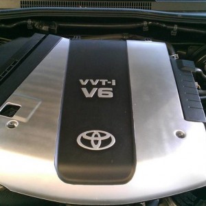 painted engine cover