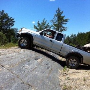Sand pits at the lake