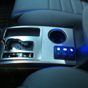 center console switches illuminated