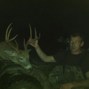 My brother took this buck last night with his bow in VA...not a bad 8pt!