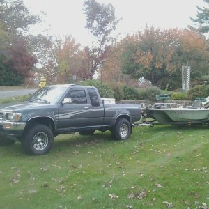 Boat i inherited from my grandfather. First time its been behind my truck. 
