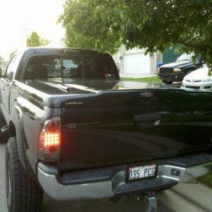 Rear smoked LED tail lights