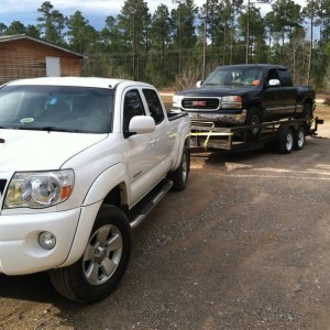 Loaded down