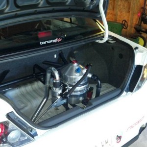 Dry sump in the trunk :)
