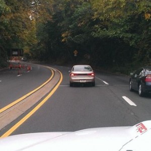 IDK how people can drive with a foot on the brake going up hill. Stupied