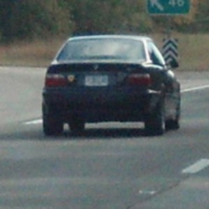 Got past me but the plate said 2kil4u and was a marine corp themed plate