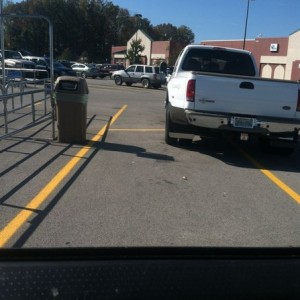 This is how woman park Dulles around here. Take up 4 damn spots.
