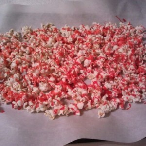 Made "Red Hot" popcorn! I also call it cinnamon popcorn. This stu