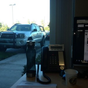 Enjoying the view from my new office