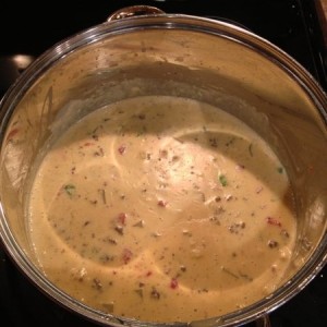 Home made cheese soup.