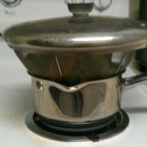And this is how we steam veggies with out a steamer :p time to make some or