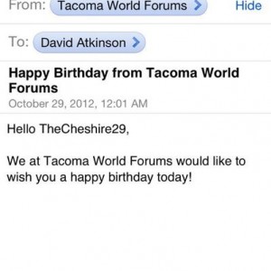 Tacoma word was the first to do it this year! Thank you!