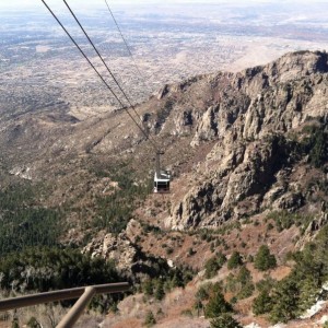 At the Sandia Peak Tram. All I can think of is the classic "Where Eagl