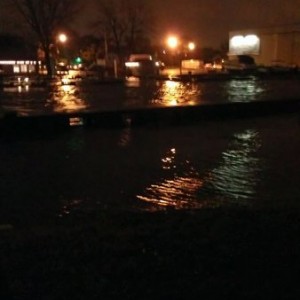 Pic from taco. River is 5' away. High tide should be ending now. Still