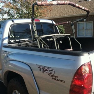Going to put the tree stand up.