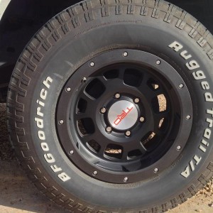 Plasti Dipped  thechrome rings on TRD rims