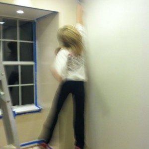 Hired SuperGirl to paint the walls!!