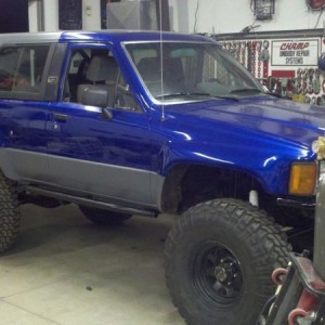 Another picture. 88 4runner, doubler, elockers 35 mtrs with spare, interior