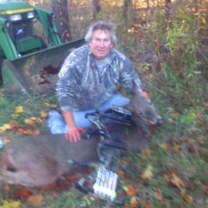 Big ole pig of a doe! 42 yards!