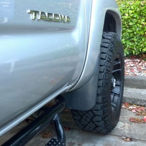Dremeled 7" off the Dumbo-eared front mud flaps