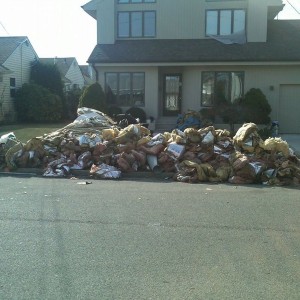 This is what every house in my town looks like.....piles of everyones life 