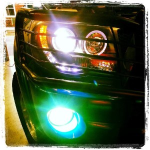 halo eyes. 6000k hid and 3000k hid fogs