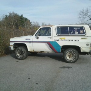 In the parking lot at work today.
