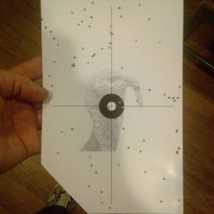 My winning shot at a local turkey shoot...gobble, gobble