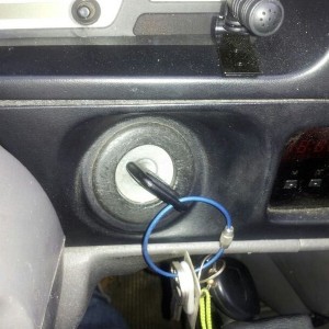 Halp! My key is stuck. Won't turn to crank engine and I can't pul
