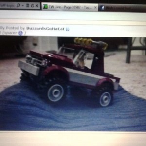 On my forum and I see this a lego truck, lift and fogs, plate bumper out of