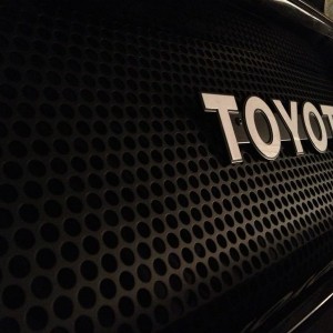 New grill with badge