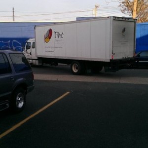 Woot! Expedited freight here from GA. Thanks to him for being on time...now
