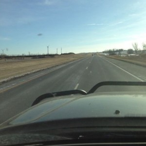 On the road to Bismarck.