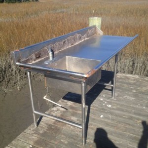 New fish cleaning table we got for free