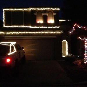 Put some lights on the house and truck today.