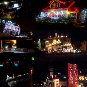 Took a trip down to Balboa Island.. They go all out on Christmas..