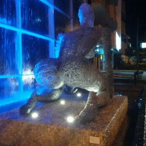 I can only wonder how many times this statue has been molested.